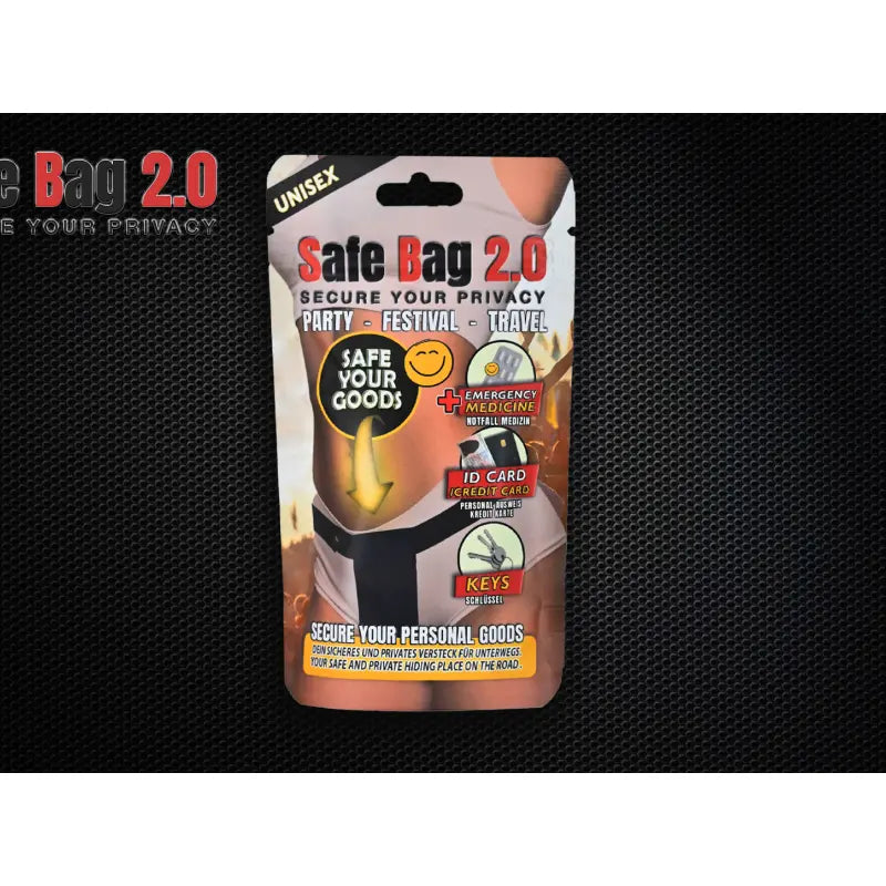 Safe Bag 2.0 Black Medium ScreenyWeeny Discreet Intimate Essentials.
