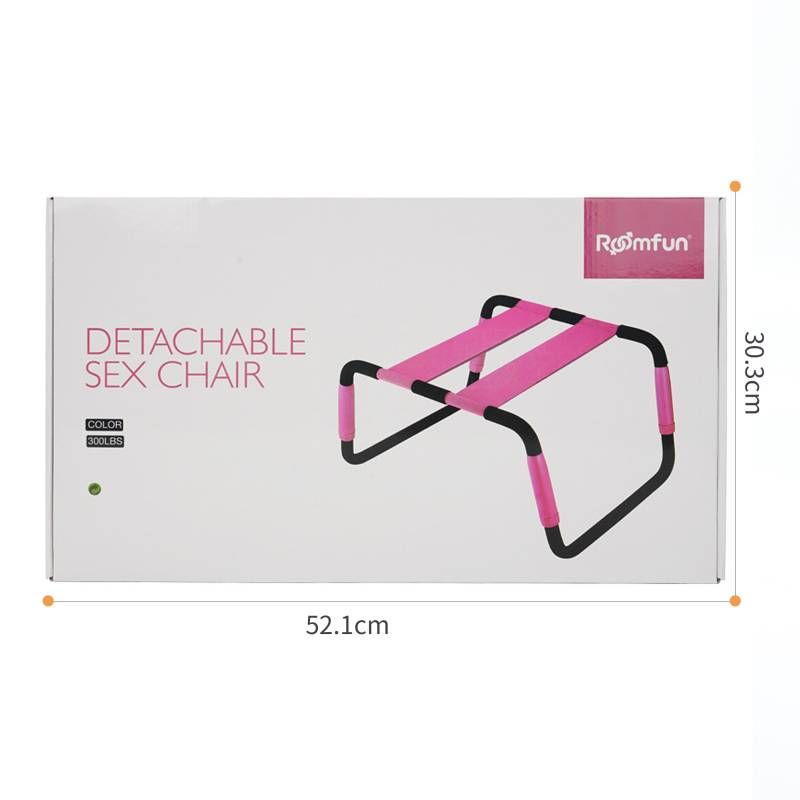 Detachable Sex Chair featuring adjustable height in a stylish pink color, ideal for comfortable intimate experiences.