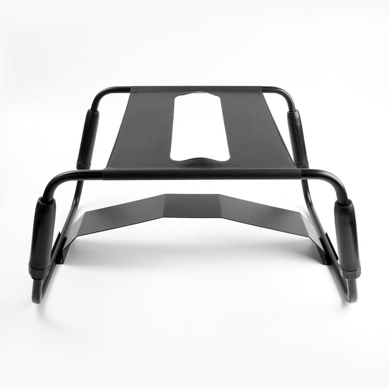 Affordable quality Sex Chair Adjustable Height Black w Arch Bridge  from Daytona by Discreet Intimate Essentials with Discreet Delivery 