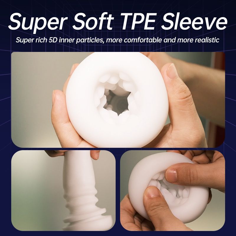 DVA Automatic USB Thrusting and Vibrating Masturbator with super soft TPE sleeve for enhanced realism and comfort.