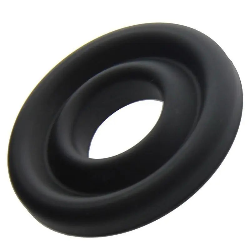 Silicone Donut Cushion Black for Pump Cylinder 2.15in - 2.5in Dia LuvPump Discreet Intimate Essentials.