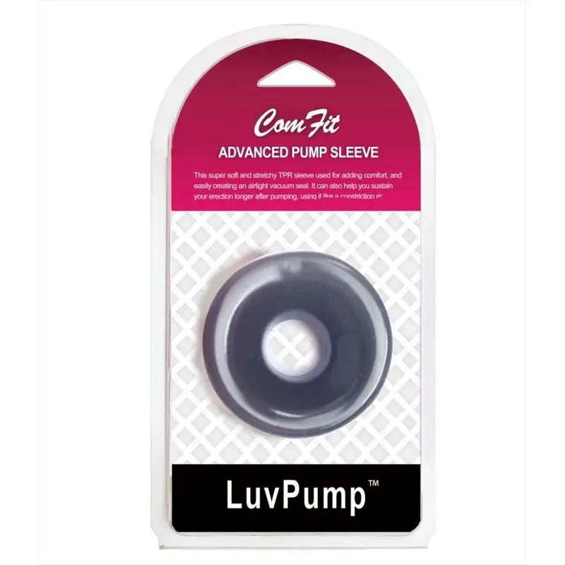 Silicone Donut Cushion Black for Pump Cylinder 2.15in - 2.5in Dia LuvPump Discreet Intimate Essentials.