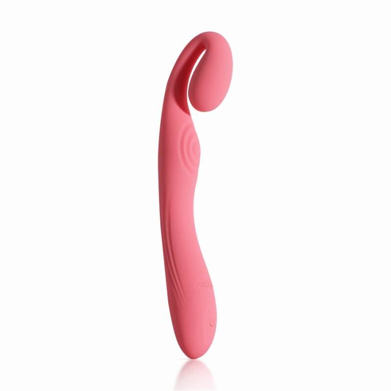 G-Snuggle ultrasoft sprout-shaped unisex vibrator in pink color with a flexible design and unique tip.