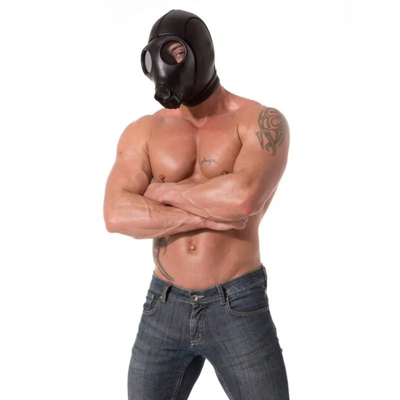 Neoprene Gas Mask Hood XTRM Discreet Intimate Essentials.