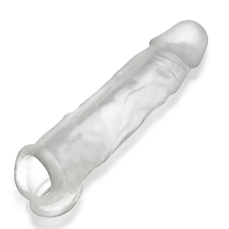 Dicker Ultra-Slim Cocksheath Clear Ice OxBalls Discreet Intimate Essentials.