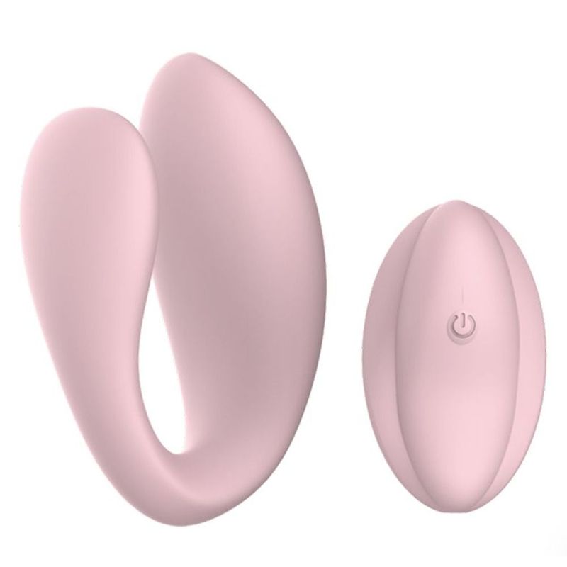 SXE Kiara pink dual motor couples massager with remote for enhanced intimate pleasure.