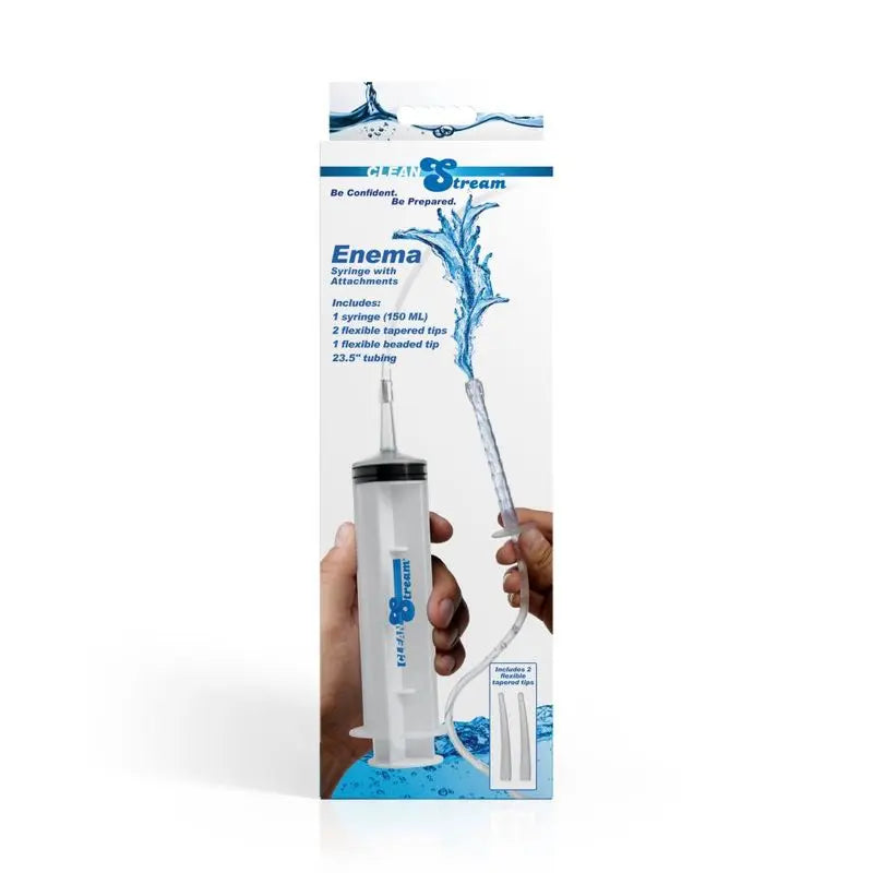 Enema Syringe With Attachments CleanStream Discreet Intimate Essentials.