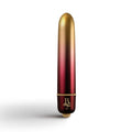 Boudoir Debutante Bullet, waterproof bullet vibrator in red and gold finish, 10 speed, powers your pleasure.