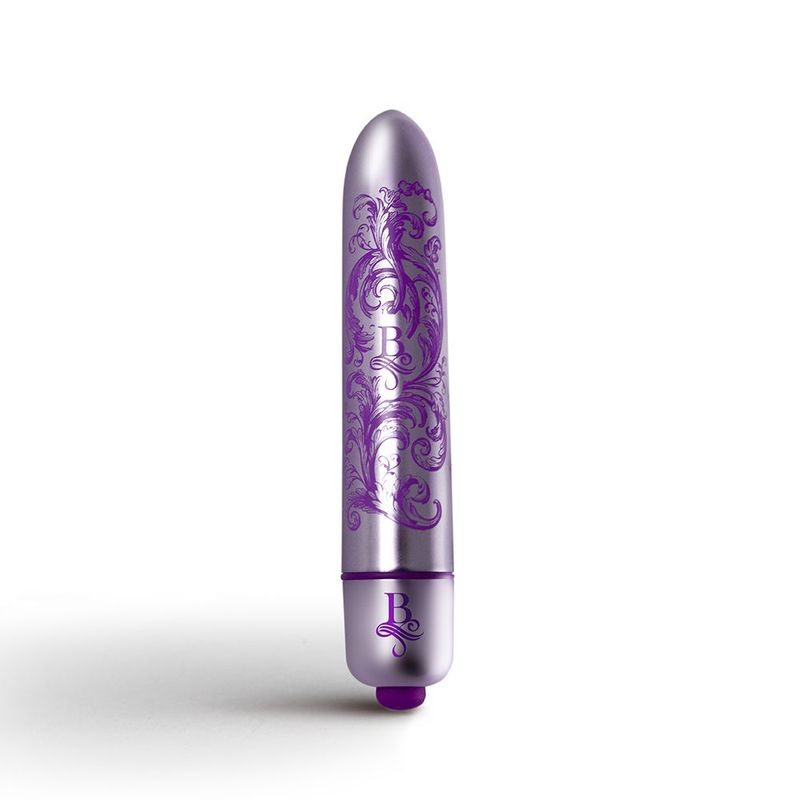 Discreet waterproof bullet vibrator in elegant purple finish, designed for precision stimulation and waterproof fun.