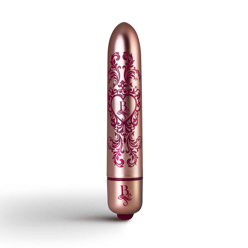 Boudoir Promenade Bullet, a waterproof bullet vibrator with elegant design and 10 powerful functions.