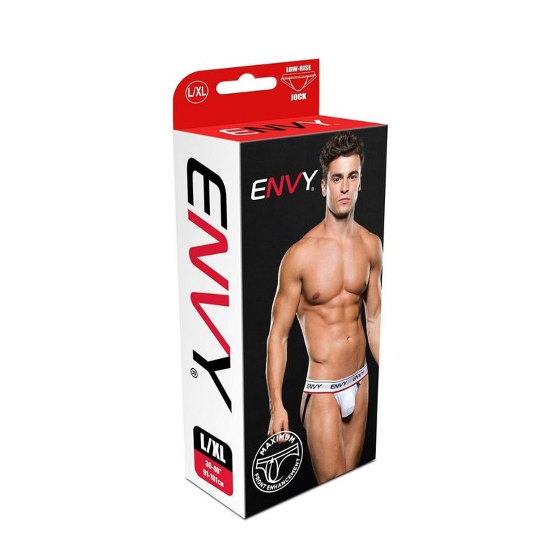 Affordable quality Low Rise Jock White  from Envy by Discreet Intimate Essentials with Discreet Delivery 