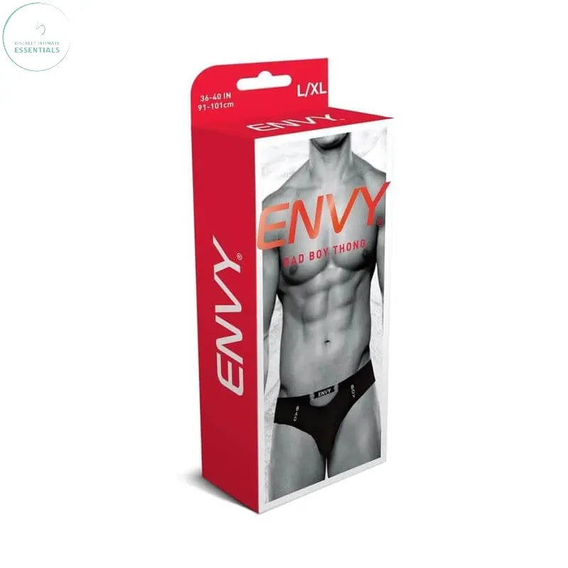Affordable quality Bad Boy Thong Black  from Envy by Discreet Intimate Essentials with Discreet Delivery 