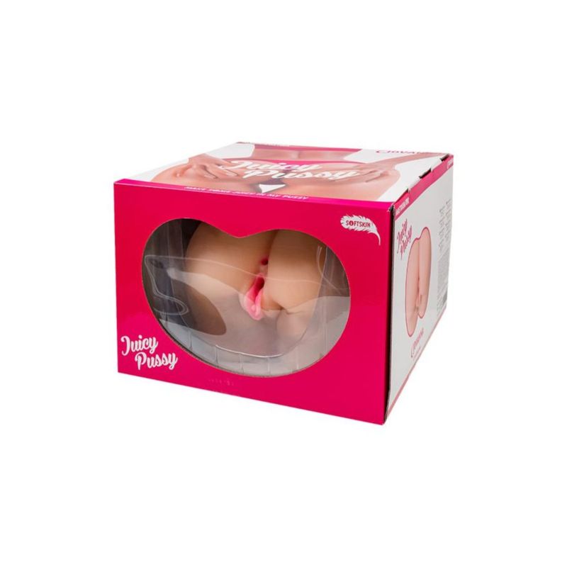 Juicy Butt Masturbator Giovanna in stylish packaging showcasing intimate essentials for her, sexy toys for men.