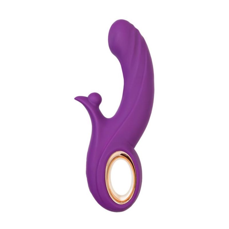 JOS Julli rabbit vibrator in purple with a silky shaft and clitoral stimulator for enhanced pleasure.