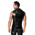 Frenzy Sleeveless Hoodie Noir Discreet Intimate Essentials.