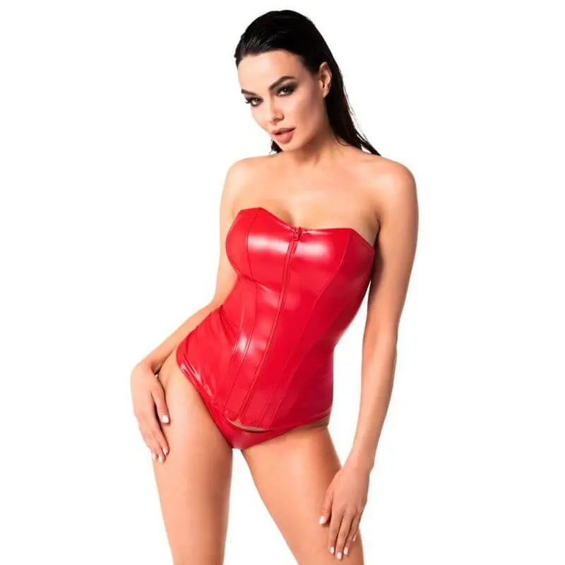 Mysteria Corset Red Noir Discreet Intimate Essentials.