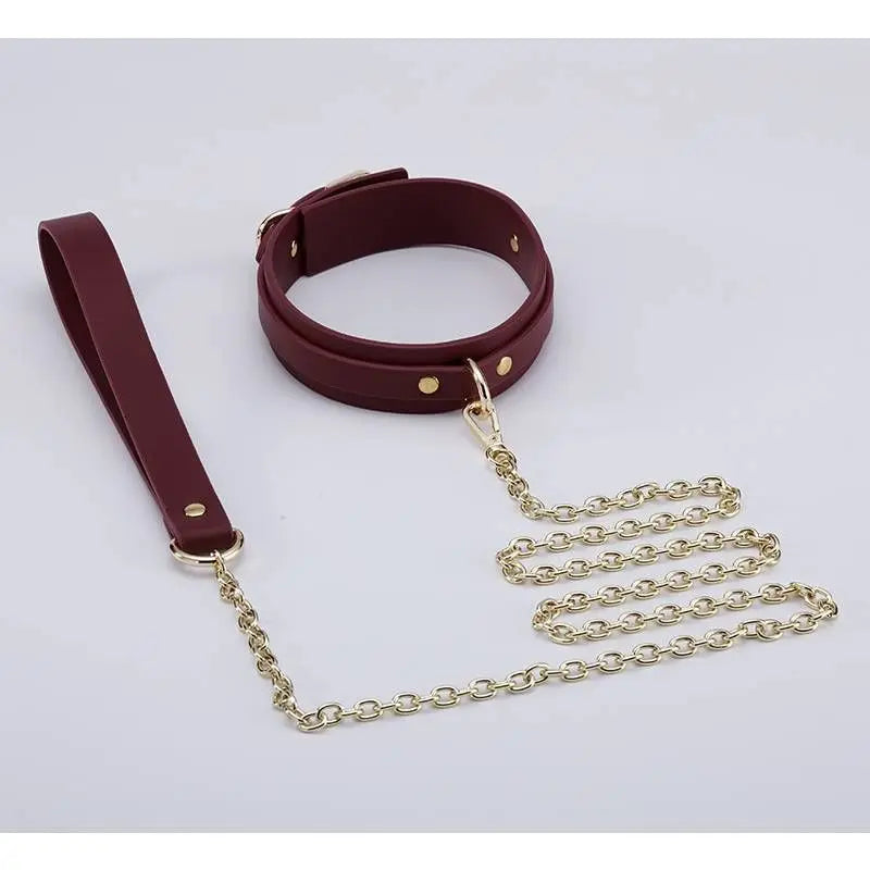 8 Pc Deluxe Bondage Play Kit Burgundy Gold Daytona Discreet Intimate Essentials.