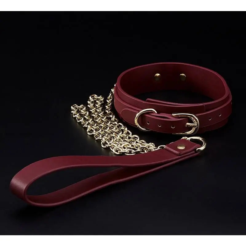 8 Pc Deluxe Bondage Play Kit Burgundy Gold Daytona Discreet Intimate Essentials.