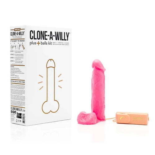 Clone a Willy Plus Balls Kit Hot Pink Clone a Willy Discreet Intimate Essentials.