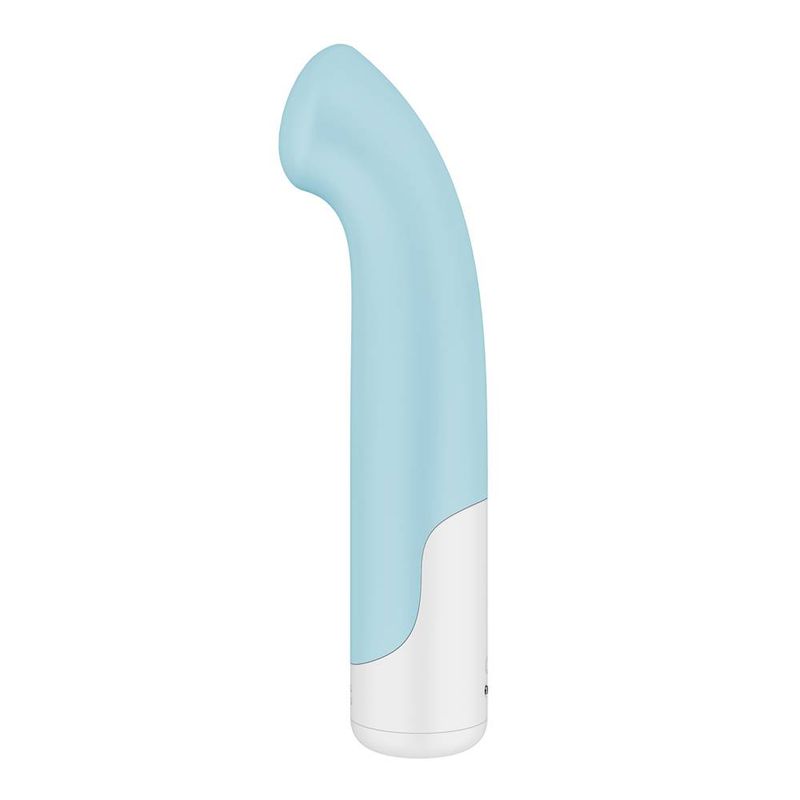 Interchangeable vibrators for clitoral and G-spot stimulation in a sleek blue design, ideal for intimate pleasure.