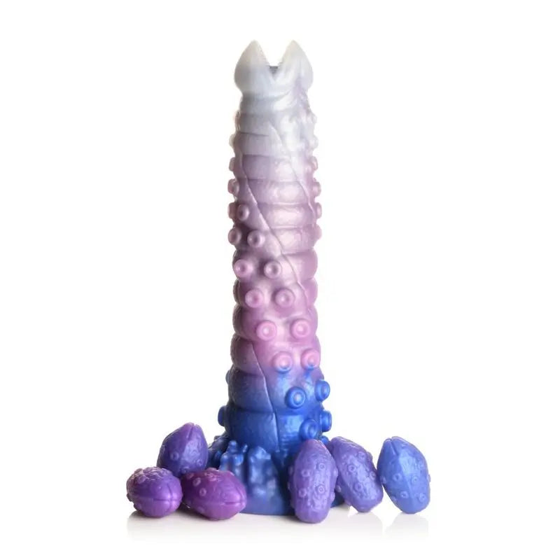Tenta-Queen Ovipositor Silicone Dildo with Eggs Creature Cocks Discreet Intimate Essentials.