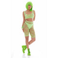 Out of This World Green Bodysuit Set with Alien Pasties showcasing an alien bodysuit set perfect for festivals.