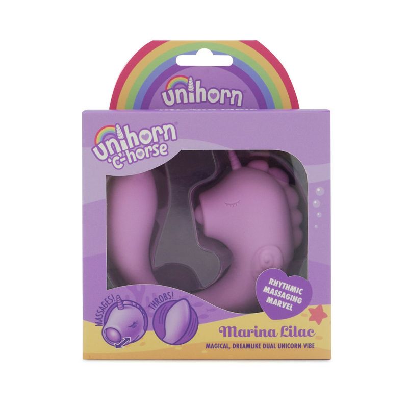 Unihorn Massager C Horse Marina Lilac packaging showcasing the vibrant purple design and vibrant branding.