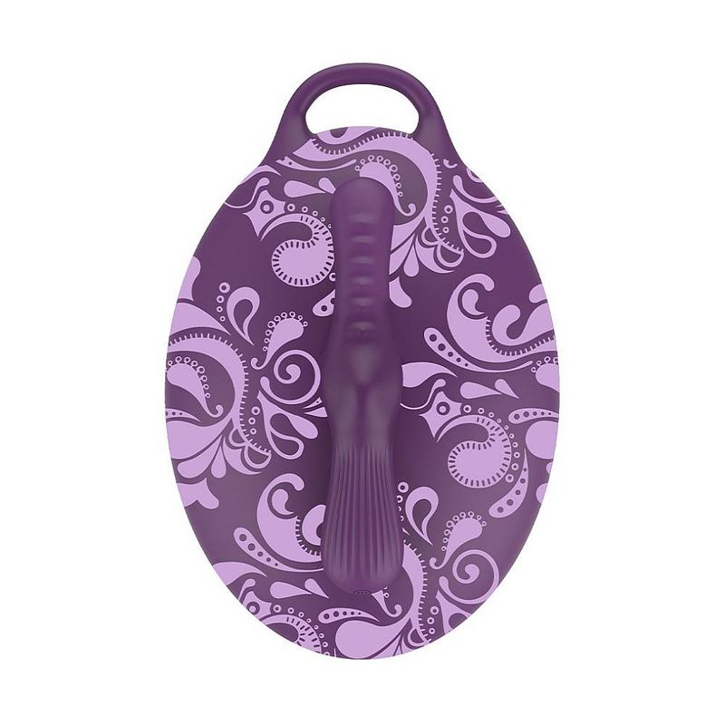 Bouncy Bliss Flow Inflatable Sit-On Massager with floral design for intimate essentials for her.