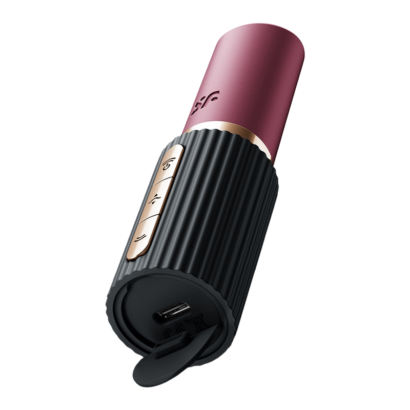 Compact and stylish Satisfyer Deep Kiss, a discreet clitoral massager with multiple air-wave modes.