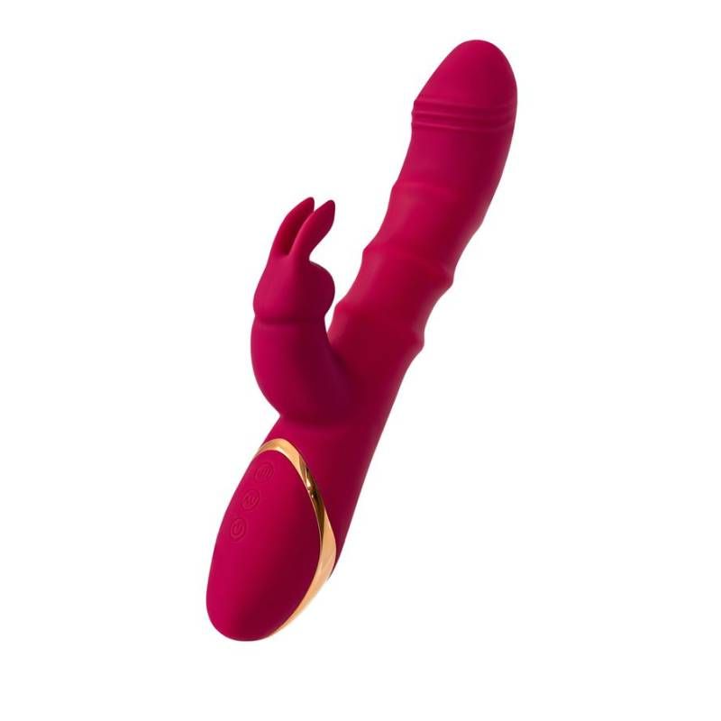 JOS Tenty rabbit vibrator with moving shaft rings for double stimulation and vibrant sensations.
