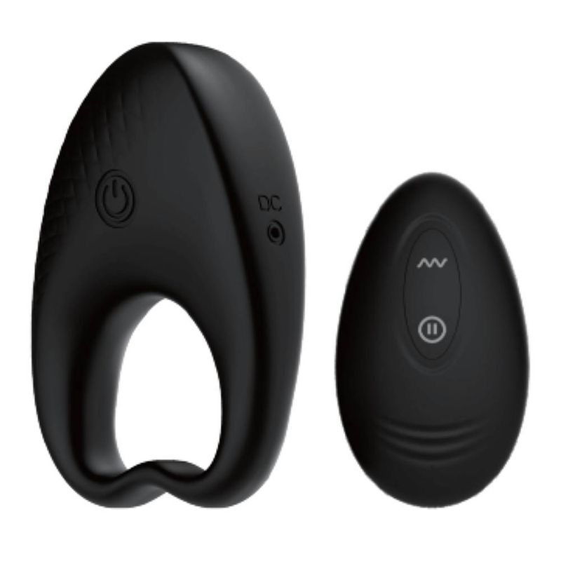 SXE Knight Vibrating Cock Ring with Remote, featuring soft silicone design and wireless remote control for enhanced pleasure.