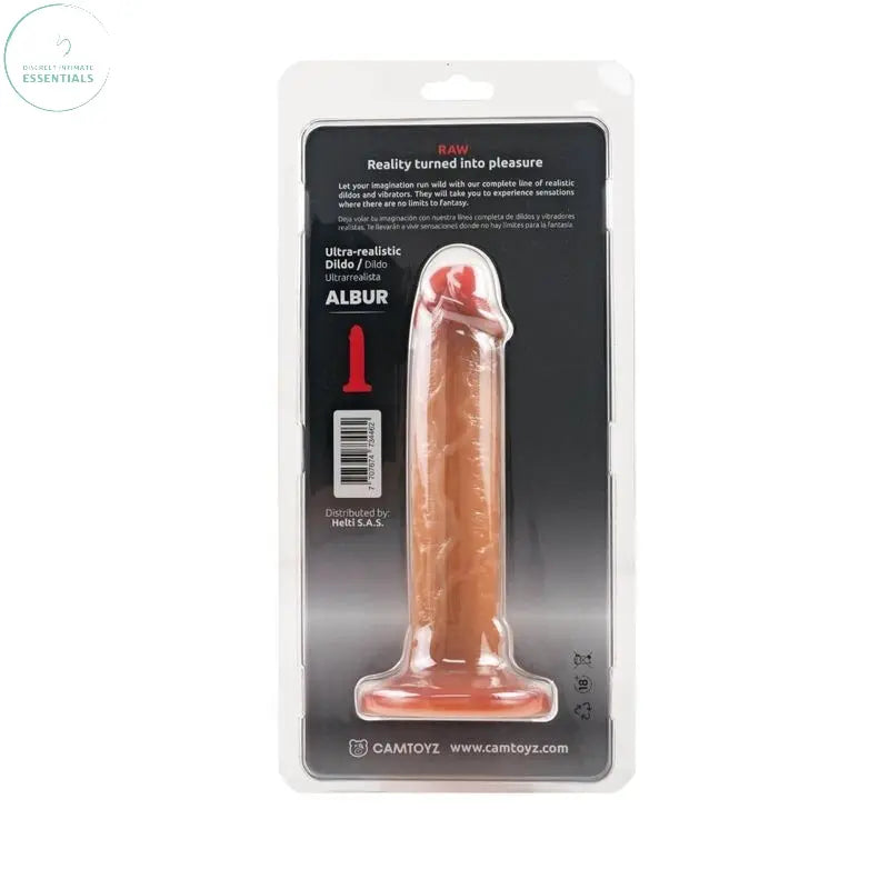 Affordable quality Ultra Realistic 20cm Silicone Dildo Albur  from RAW by Discreet Intimate Essentials with Discreet Delivery 