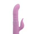 Close-up of the Osma Majestic Pro USB 10 mode pearl rabbit vibrator in pink, showcasing its elegant design and stimulating features.