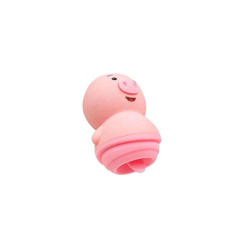Cute pink pig-shaped vibrator designed for fun and playful stimulation, ideal for enhancing intimate moments.