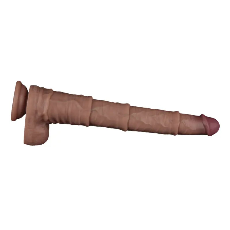 16in Dual Layered Bendable Silicone Cock XXL Lovetoy Discreet Intimate Essentials.