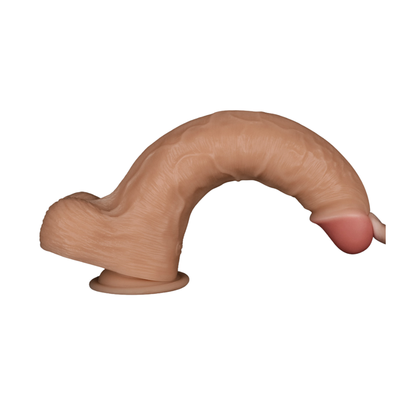 11in vibrating realistic dildo with a lifelike texture and design for ultimate pleasure and satisfaction.
