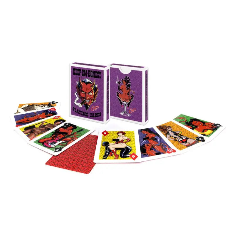 Keep em Honest Playing Cards Wood Rocket Discreet Intimate Essentials.
