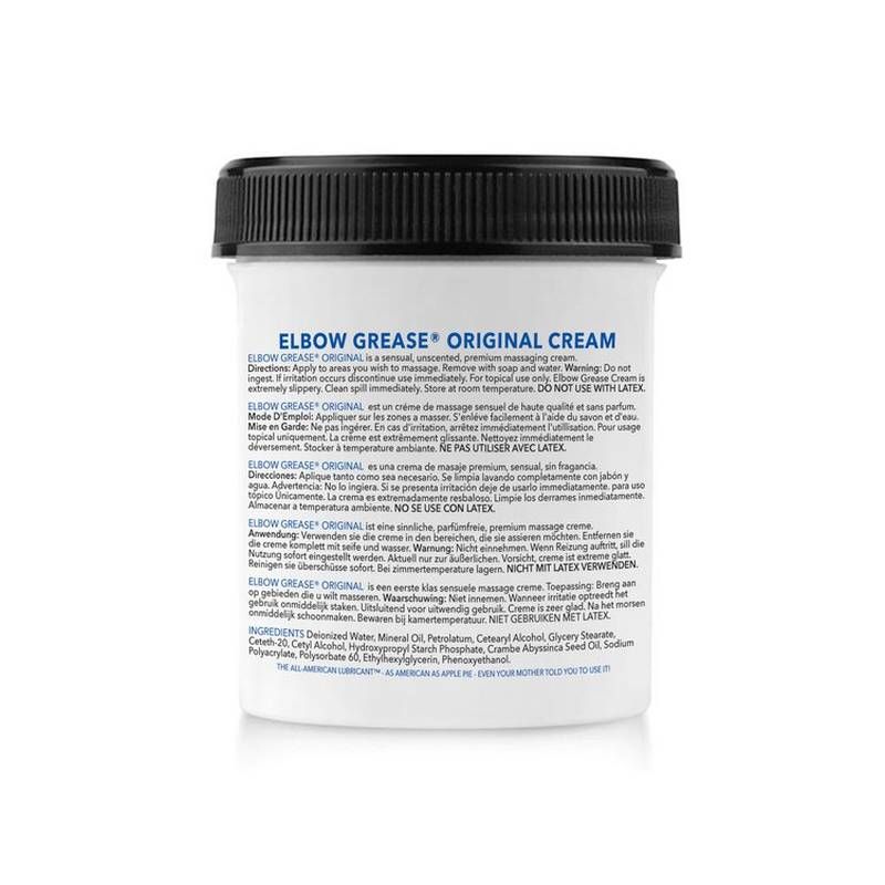 Elbow Grease Original Cream 3.4oz/100ml container with product details and usage instructions on the label.