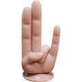 Finger shaped dildo with suction cup base designed for playful and adventurous experiences.