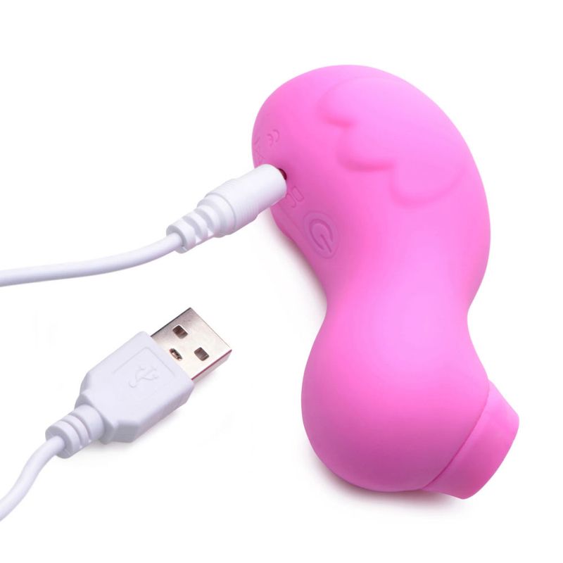 Sucky Ducky Silicone Clitoral Stimulator Pink, perfect clitoral stimulator for women with USB charging.