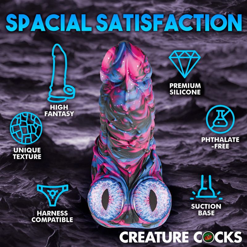 Alienoid Silicone Dildo with premium silicone, unique texture, harness compatibility, and suction base for ultimate pleasure.