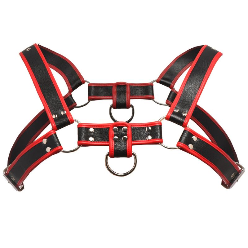 Affordable quality Bulldog Harness Red  from Master Series by Discreet Intimate Essentials with Discreet Delivery 