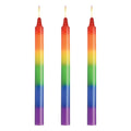 Pride Rainbow Drip Candles with vibrant layers of the rainbow, perfect for adding visual excitement to intimate moments.
