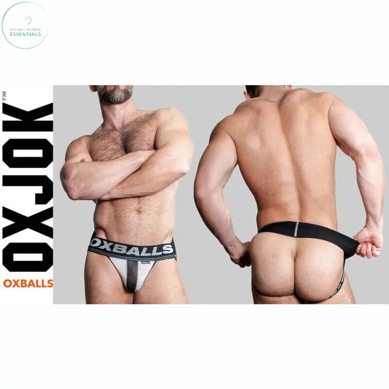 Affordable quality Oxballs Airmesh Swagger Jockstrap Tar Black  from OxBalls by Discreet Intimate Essentials with Discreet Delivery 