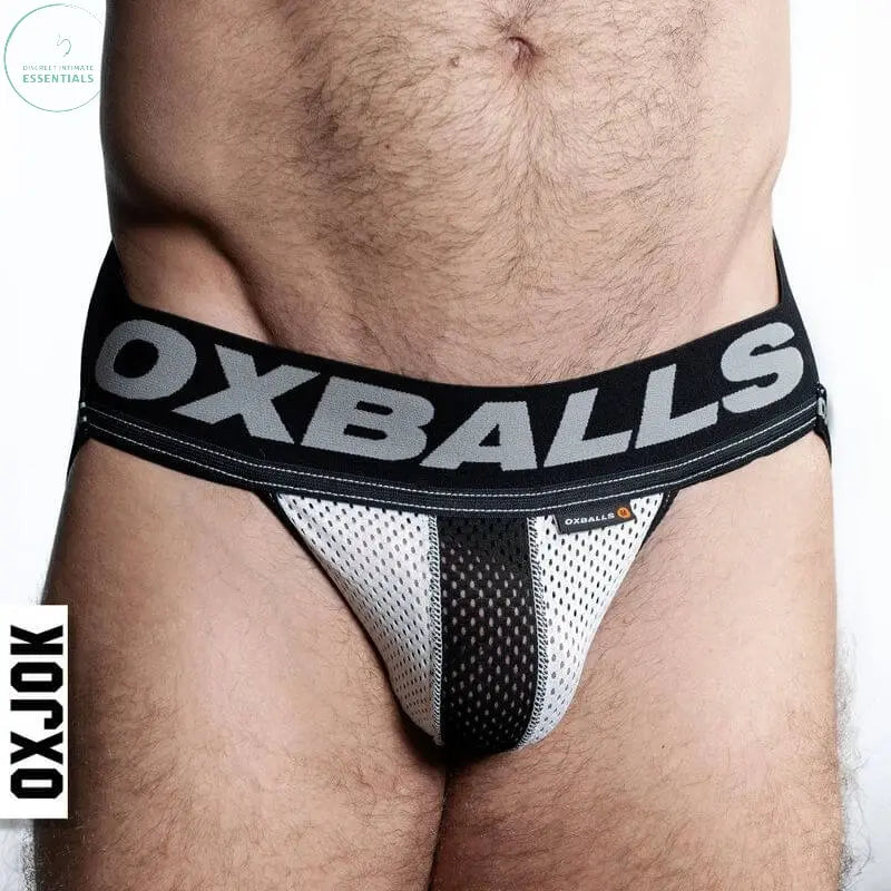 Affordable quality Oxballs Airmesh Swagger Jockstrap Tar Black  from OxBalls by Discreet Intimate Essentials with Discreet Delivery 