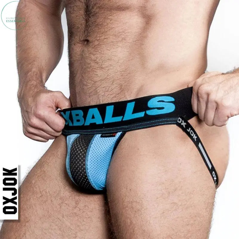 Affordable quality Oxballs Airmesh Swagger Jockstrap Tar Black  from OxBalls by Discreet Intimate Essentials with Discreet Delivery 