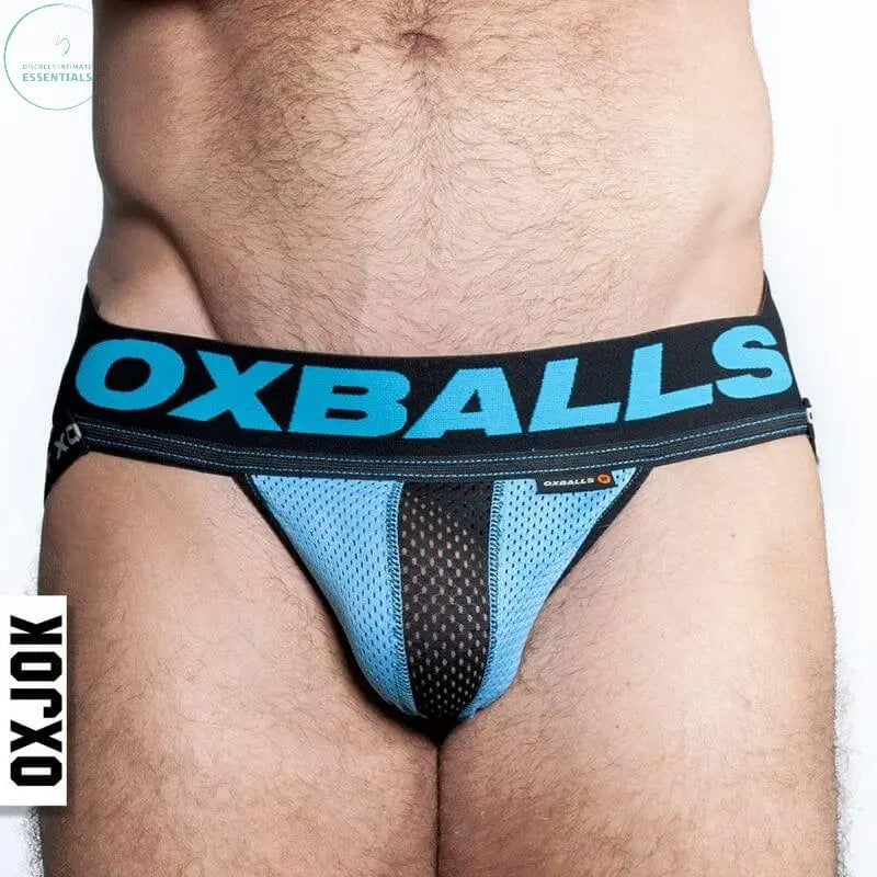 Affordable quality Oxballs Airmesh Swagger Jockstrap Tar Black  from OxBalls by Discreet Intimate Essentials with Discreet Delivery 