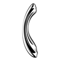 Satisfyer Pure Gravity 2 metal dildo for G-spot stimulation with ergonomic double-curve design and seamless surface.