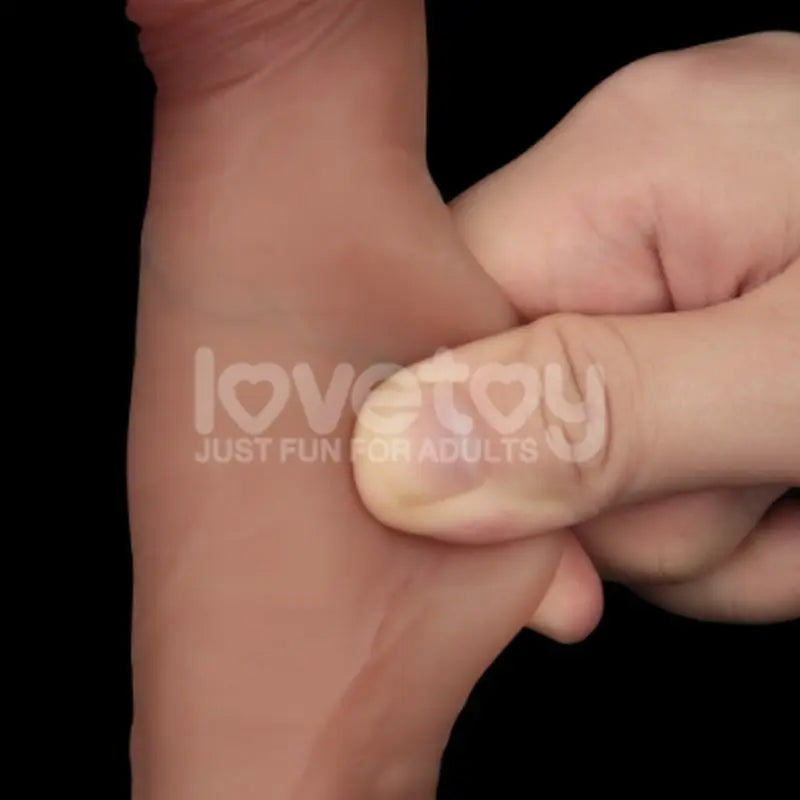 Sliding Skin Pro Dual Layer Silicone Dong 7.5in Lovetoy Discreet Intimate Essentials.