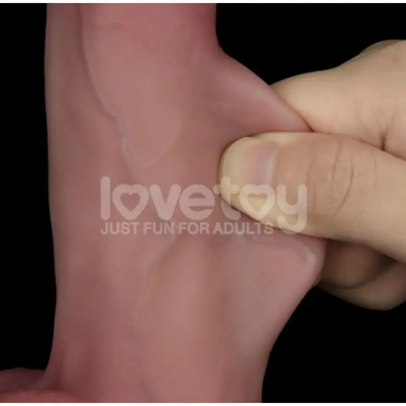 Sliding Skin Pro Dual Layer Silicone Dong 8in Lovetoy Discreet Intimate Essentials.